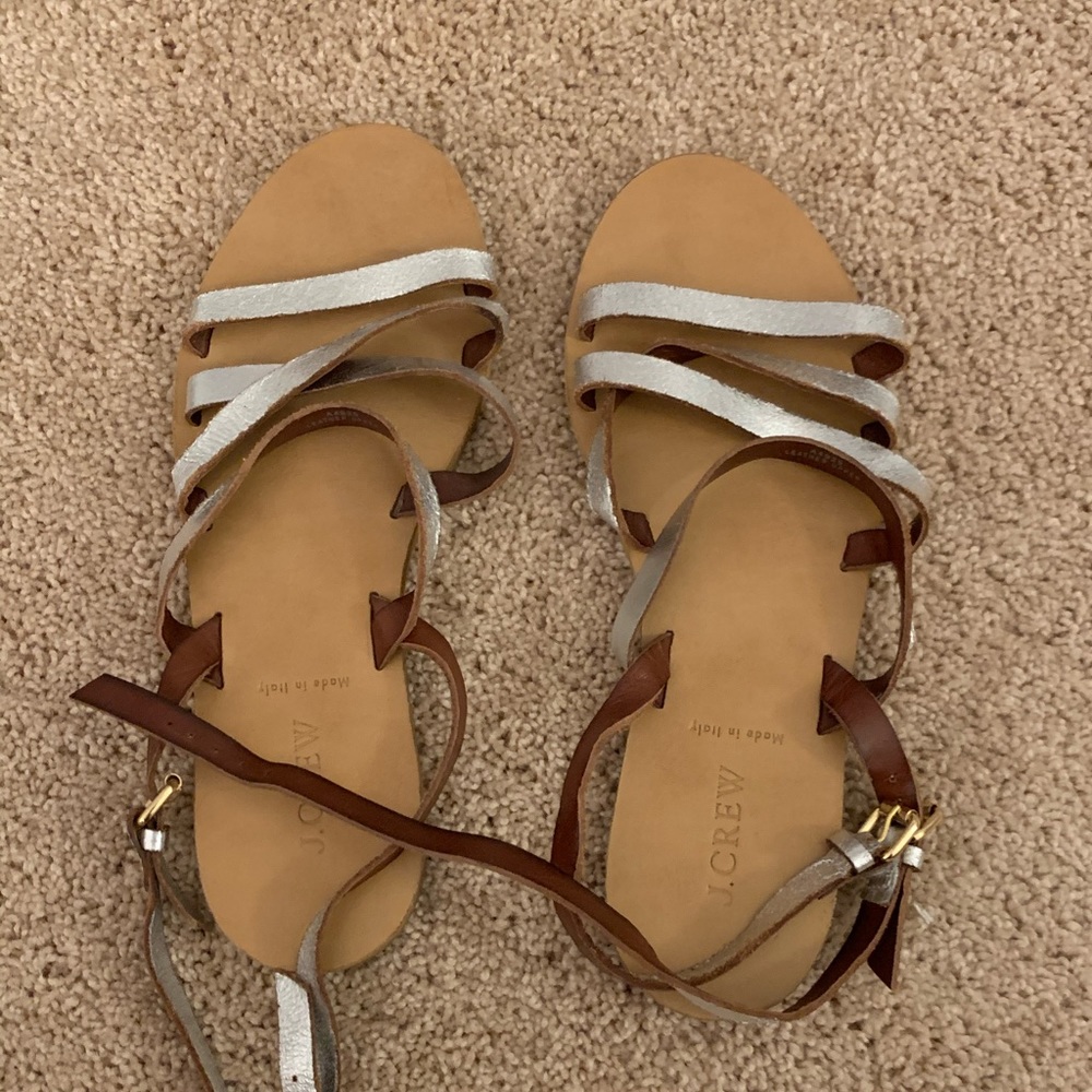 Silver sandals